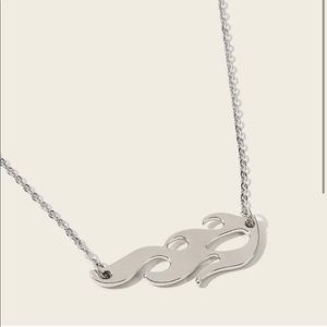 Silver Flame Necklace